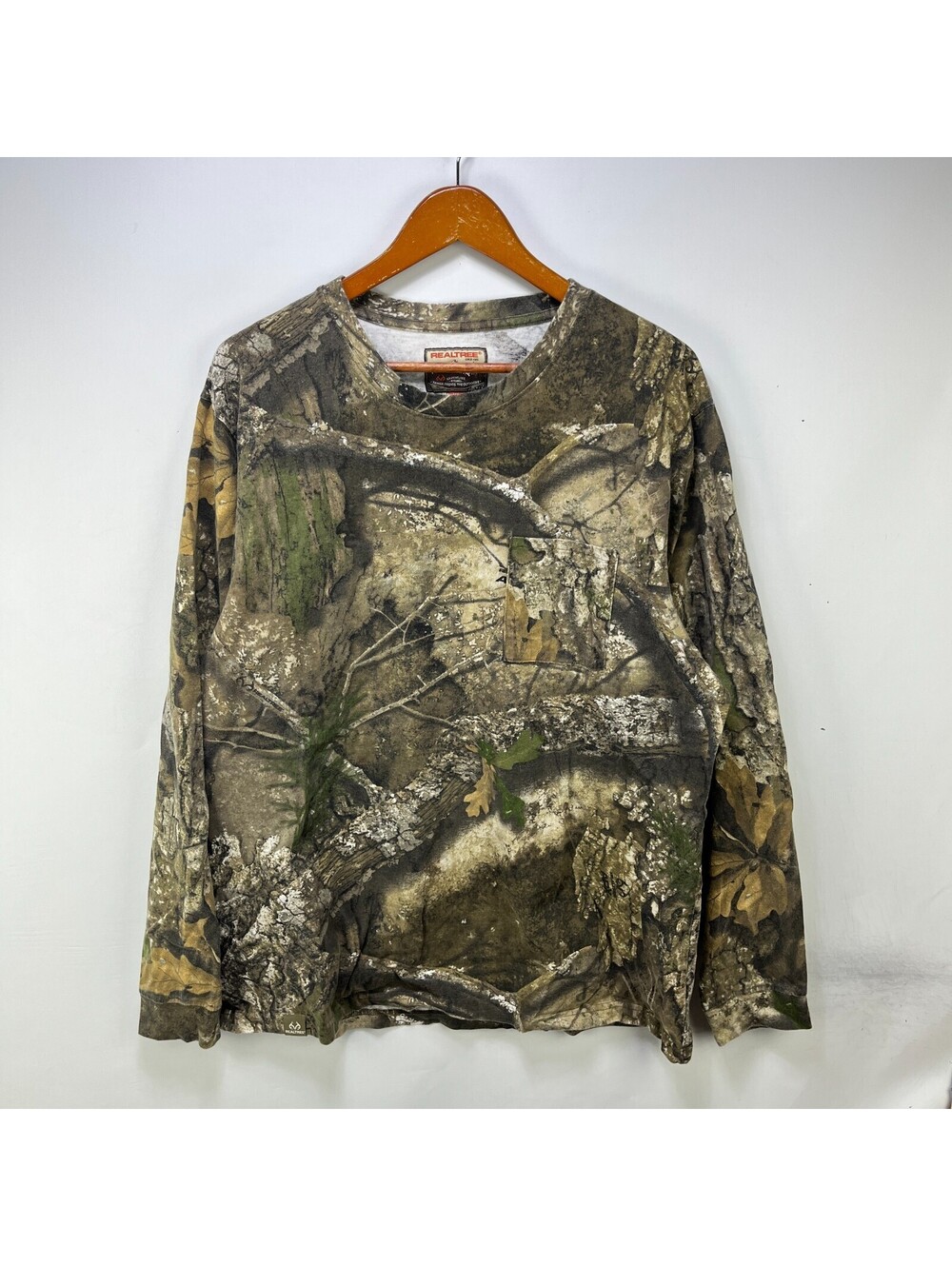 Vintage Realtree Edge Camo Long Sleeve Pocket Shirt XL
